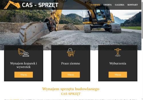 Cas Sprzęt wynajem maszyn budowlanych Katowice i Śląsk Cas Sprzęt wynajem maszyn budowlanych Katowice i Śląsk