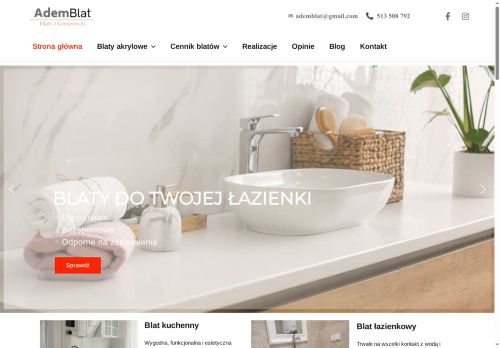 Blaty kompozytowe klasy premium Ademblat