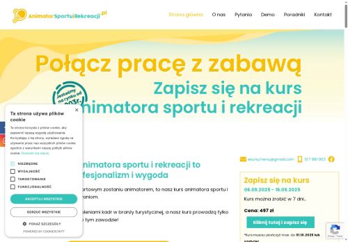 Kursy ONLINE na i dla animatorów sportu i rekreacji! Blyskawicznie!