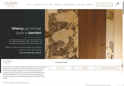 Firma cloon-Fronty z kamienia naturalnego