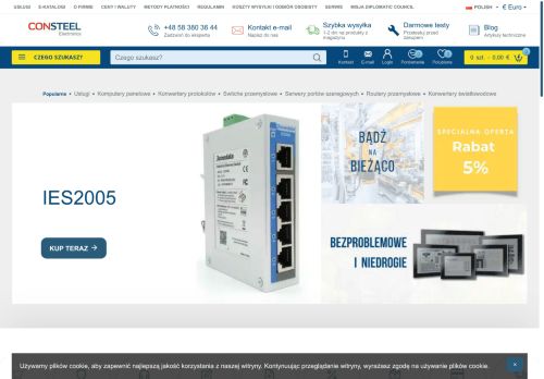 Consteel electronics automatyka przemysłowa najlepszej jakości