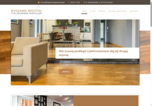 Ryszard Wojtal Cyklinowanie Podłóg