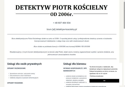 Detektyw Kościelny, Głogów