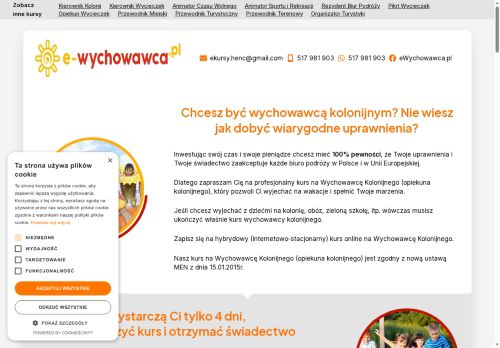 Kursy ONLINE na wychowawców kolonijnych. Wygodnie i bez stresu!