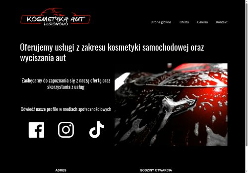Kosmetyka Aut Legionowo myjnia ręczna auto detailing