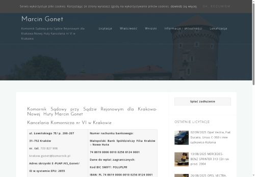 Komornik Sądowy Marcin Gonet