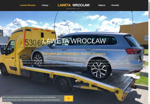 Pomoc drogowa, laweta Wrocław.
