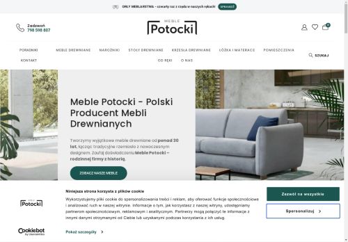 Meble Potocki ponadczasowe drewniane meble