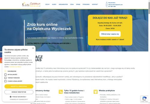Kursy ONLINE na i dla Opiekunów Wycieczek! Rzetelnie i szybko!