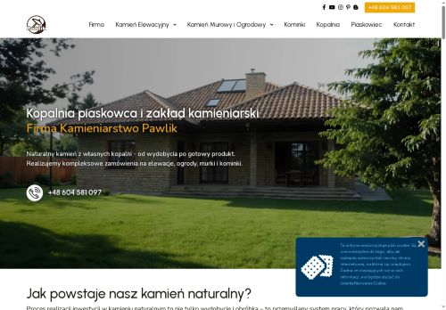 Kamień elewacyjny dekoracyjny murowy piaskowiec 