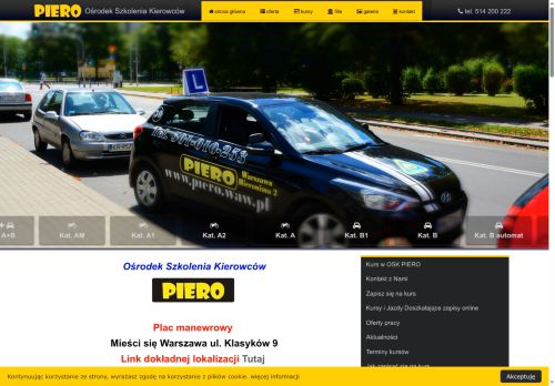 Nauka jazdy Warszawa Piero OSK
