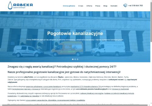 Rabeka udrażnianie kanalizacji Katowice