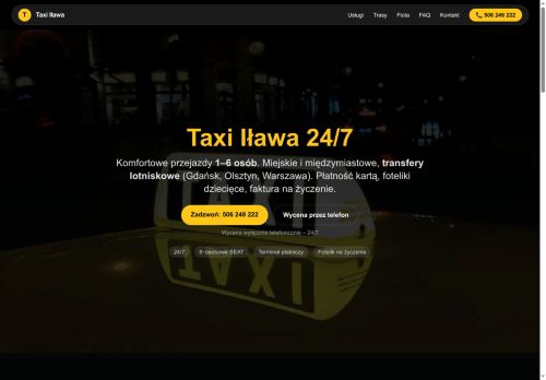Taxi Iława 24/7 taksówki