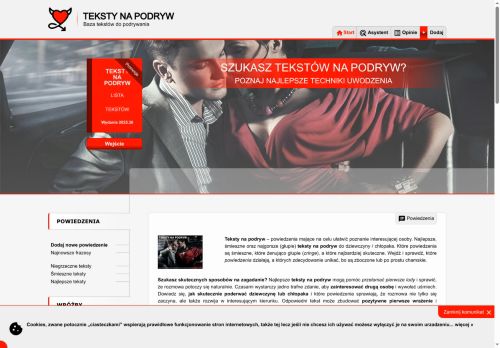 Teksty pomagające poderwać dziewczynę lub chłopaka?