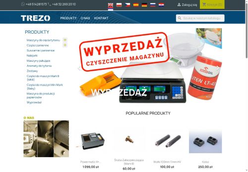 TREZO maszynki do liści tytoniu , ziół , nabijarki , gilotyny