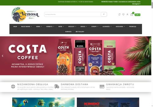 Sklep z aromatyczną kawą