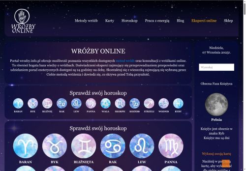 Wróżby online z kart tarota, darmowe przepowiednie z talii online