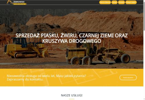 Transport maszyn, usługi koparko-ładowarką - Podlaskie